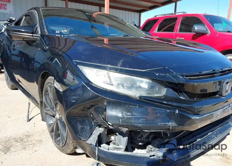 2019 Honda Civic Sport из США, поврежденный, VIN 19XFC2F80KE045508